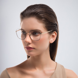 BURBERRY Wide Square Eyeglasses in Black – Product Photo 5