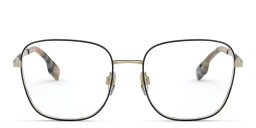 BURBERRY Wide Square Eyeglasses in Black – Product Photo 1