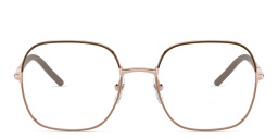 PRADA Square Eyeglasses in Brown/Beige – Product Photo 1