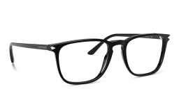 GIORGIO ARMANI Wide Square Eyeglasses in Black – Product Photo 4