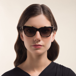 نظارة شمسية بإطار كات آي من برادا بلون أسود - صورة المنتج 5