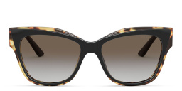 نظارة شمسية بإطار كات آي من برادا بلون أسود - صورة المنتج 1