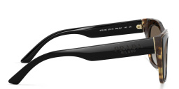 نظارة شمسية بإطار كات آي من برادا بلون أسود - صورة المنتج 3