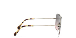 Shop MIU MIU Square Sunglasses in Pale Gold online.