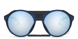 Oakley Clifden Round Sunglasses in Matte Translucent Blue – Product Photo 1