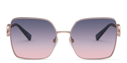 VALENTINO Wide Square Sunglasses in Rose Gold – Product Photo 1