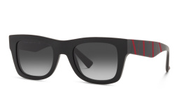 Shop VALENTINO Square Sunglasses in Black online.