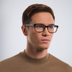 GUCCI Wide Rectangle Eyeglasses in Havana – Product Photo 6