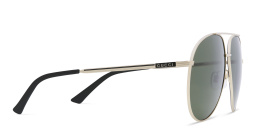 GUCCI Wide Aviator Sunglasses in Gold – Product Photo 3