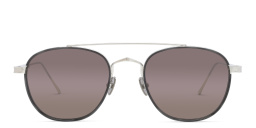Cartier Signature 'C'de Cartier Aviator Sunglasses in Silver – Product Photo 1
