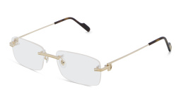 Cartier Première de Cartier Rimless Wide Eyeglasses in Gold – Product Photo 2