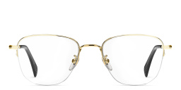 DAVID BECKHAM Half Rim Square Eyeglasses in Gold Black – Product Photo 1