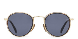 DAVID BECKHAM Round Sunglasses in Havana Gold – Product Photo 1