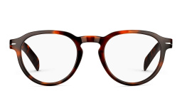 DAVID BECKHAM Round Eyeglasses in Red Havana – Product Photo 1