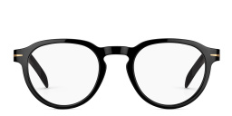 DAVID BECKHAM Round Eyeglasses in Black – Product Photo 1