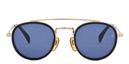DAVID BECKHAM Round Sunglasses in Black Gold – Product Photo 1