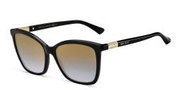 Shop JIMMY CHOO Ali/S Cat Eye Sunglasses in Black online.