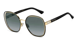 JIMMY CHOO Dodie/S Wide Round Sunglasses in Black Gold – Product Photo 2