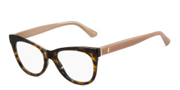 Shop JIMMY CHOO Cat Eye Eyeglasses in Havana Nude online.