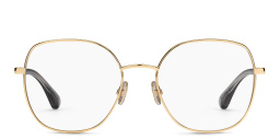 JIMMY CHOO Round Eyeglasses in Gold Black – Product Photo 1