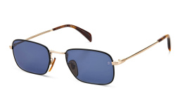 DAVID BECKHAM Rectangle Sunglasses in Black Gold – Product Photo 2