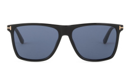 TOM FORD Sugar Beach Unisex Rimless Rectangle Sunglasses in Black – Product Photo 1