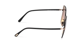 TOM FORD Wide Square Sunglasses in Shiny Rose Gold – Product Photo 3