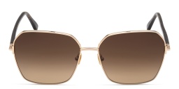 TOM FORD Wide Square Sunglasses in Shiny Rose Gold – Product Photo 1