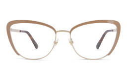 EYE'M Wide Cat Eye Eyeglasses in Nude – Product Photo 1