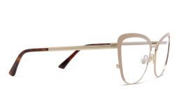 EYE'M Wide Cat Eye Eyeglasses in Nude – Product Photo 3