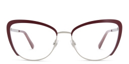 EYE'M Wide Cat Eye Eyeglasses in Red – Product Photo 1