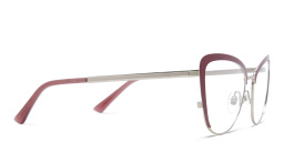 EYE'M Wide Cat Eye Eyeglasses in Red – Product Photo 3