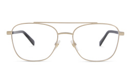 EYE'M Square Eyeglasses in Gold – Product Photo 1