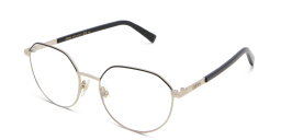 EYE'M Round Eyeglasses in Gold – Product Photo 2