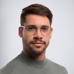 Shop EYE'M Round Eyeglasses in Silver online.