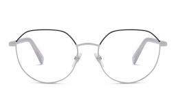EYE'M Round Eyeglasses in Silver – Product Photo 1