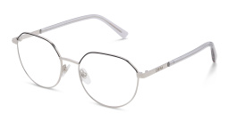 EYE'M Round Eyeglasses in Silver – Product Photo 2