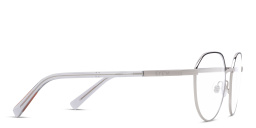 EYE'M Round Eyeglasses in Silver – Product Photo 3