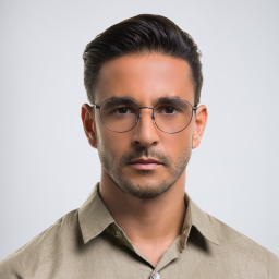 EYE'M Round Eyeglasses in Gunmetal – Product Photo 5