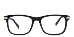 EYE'M Square Eyeglasses in Black Gold – Product Photo 1