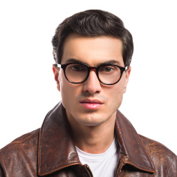 EYE'M Round Eyeglasses in Havana – Product Photo 6