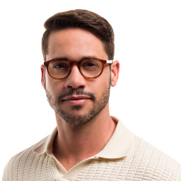 EYE'M Round Eyeglasses in Tortoise – Product Photo 6