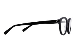 EYE'M Round Eyeglasses in Black – Product Photo 3
