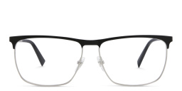 Wide Rectangle Eyeglasses من EYE'M بلون أسود فضي - صورة المنتج 1