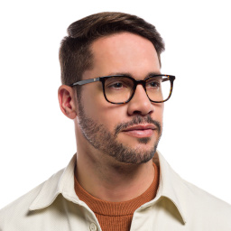 EYE'M Square Eyeglasses in Havana – Product Photo 6