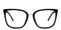 EYE'M Square Eyeglasses in Black – Product Photo 1
