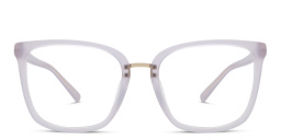 EYE'M Square Eyeglasses in Purple – Product Photo 1