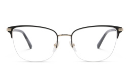 EYE'M Half Rim Cat Eye Eyeglasses in Black – Product Photo 1