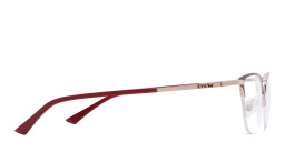 Shop EYE'M Half Rim Cat Eye Eyeglasses in Red online.