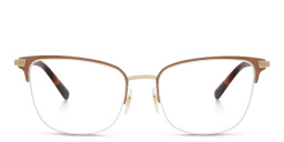 Shop EYE'M Half Rim Cat Eye Eyeglasses in Nude online.